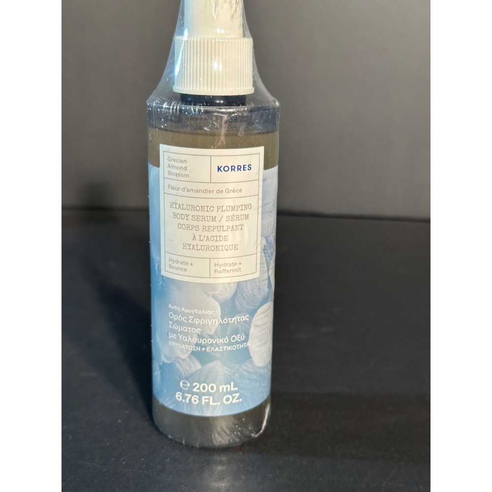 Korres Grecian Almond Blossom Hyaluronic Plumping Body Serum 200mL 6.76oz New